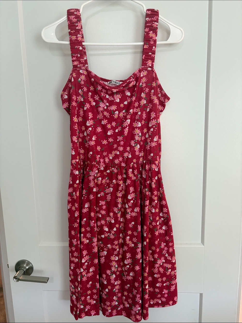 Pink Floral Midi Sundress